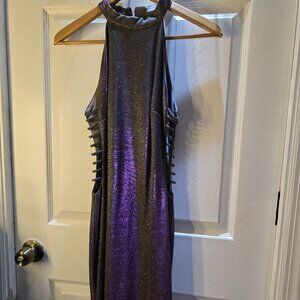 Windsor two-toned metallic dress